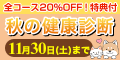 秋の健康診断 11月末まで